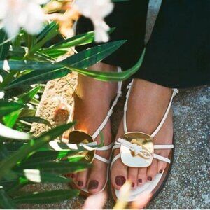 Zara embellished flat sandal